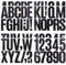 6 Sheets 3 Inch Black Vinyl Capital Letter Stickers, 2 Sheets 0-9 Number Stickers, Waterproof Alphabet Number Sticker for Mailbox, Water Bottle, Luggage and Marks