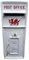 Large Cast Iron Welsh Dragon Traditional Style Post Box In White With Red Detail