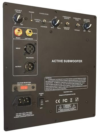 WAudio Amplificatore per subwoofer classe D da 350 W, amplificatore ad alte prestazioni per subwoofer