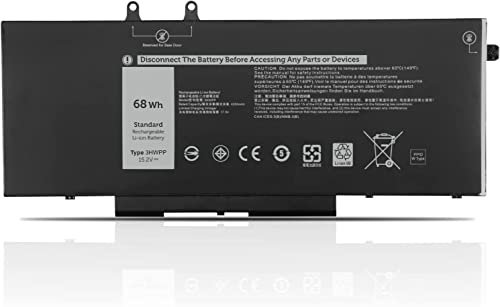 3HWPP Laptop Battery Compatible for Dell Latitude 5401 5410 5411 5501 5510 5511 Precision 3541 3550 3551 Inspiron 17 7706 15 7500 7506 2-in-1 Black Edition 10X1J N2NLL 1VY7F 3PCVM 401D9 JG75F