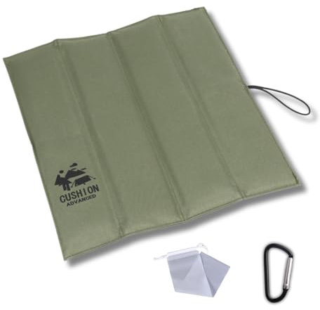 Pursufect Sitzkissen Outdoor Faltbar - Wasserdicht & Leicht, Isolierend und Strapazierfähig, Outdoor Sitzkissen Mit Aufbewahrungstasche und Karabiner, Perfekt für Camping, Wandern, Picknick und Reisen