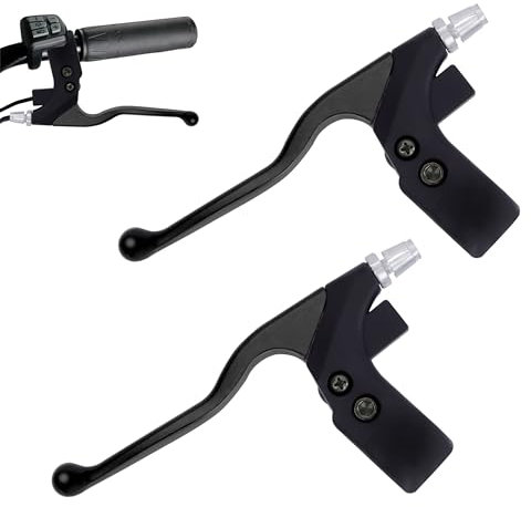 Tunejoy Fahrrad Bremshebel Fahrrad Bremsgriff für 22mm Durchmesser Lenker Fahrradbremse Handle für ATV Pocket Dirt Bike Go Kart Scooter MTB Schwarz 1 Pair