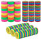 Idena 90255 - Luftschlangen Mix, Set aus 9 Rollen in Pastell-, Neon- und Metallicfarben, 9-18 Abrisse, als Party Deko oder zum Geburtstag