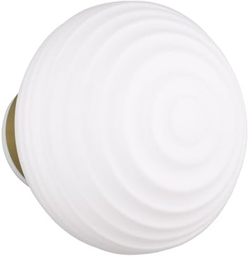 Reality Leuchten LED Akku Wandleuchte Earl R27771101, Metall Messing matt, Glas weiß, inkl. 1.5 Watt LED, 4-fach Touch