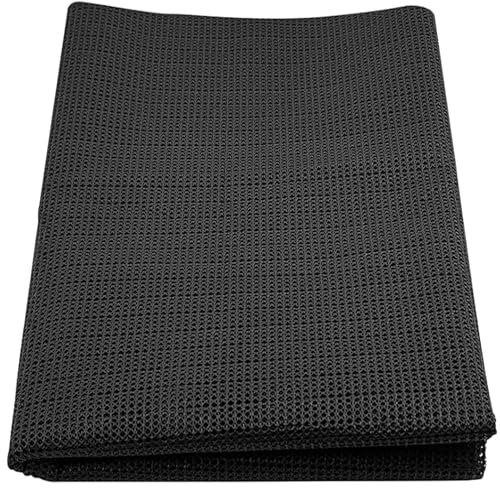 Antirutschmatte Mehrzweck 60 x 180 cm Rutschmatte Teppichunterlage Zuschneidbare Wiederverwendbar für Schubladen Autos Regale, Schwarz