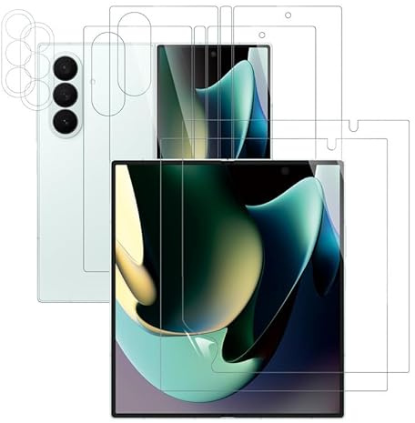 2+2 Stück Schutzfolie für Samsung Galaxy Z Fold 7 für Panzerglas | Panzer Schutz Glas für Samsung Galaxy Z Fold 7 Displayschutz, 9H Härte, HD Displayschutzfolie, Ultra-klar, Ultrabeständig