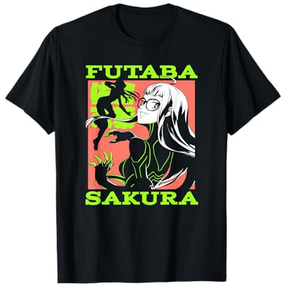Persona 5 Futaba Sakura Manga Collage Rpg Video Game Maglietta