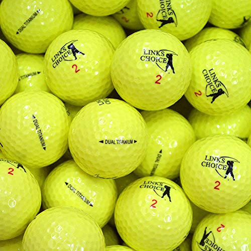 Links Choice Farbige Golfbälle, 12 Stück Gelb gelb