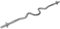 GORILLA SPORTS® SZ Curlstange - 120 cm, bis 180 kg Belastbar, 30mm, mit Sternverschlüssen, gerändelt, aus Chrom - Super SZ-Curlstange, Langhantelstange, Hantelstange, SZ-Stange
