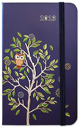 Idena 11225 - Motivagenda 2019, FSC-Mix, 90 x 140mm, Blau