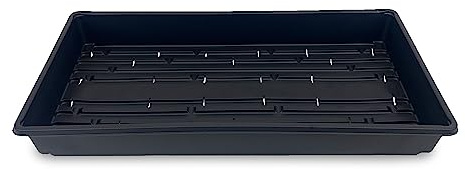 10 Plant Growing Trays (WITH Drain Holes) - 20 x 10 - Perfect Garden Seed Starter Grow Trays: For Seedlings, Indoor Gardening, Growing Microgreens, Wheatgrass & More - Soil or Hydroponic