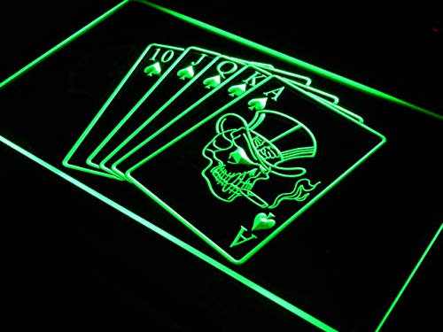 ADVPRO i942-g Royal Flush Casino Poker Game Gift Light Sign Barlicht Neonlicht Lichtwerbung