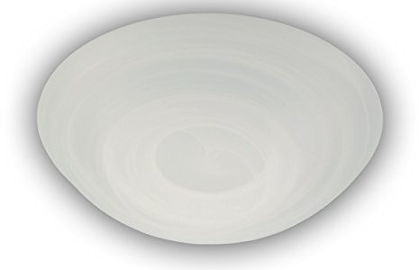 Niermann Standby 18030 A++ to E, Nurglasleuchte, alabaster art, 30 x 30 x 12 cm