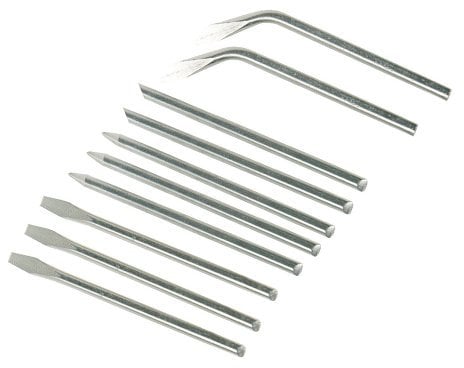 Silverline Soldering Iron Tips, 10 Pieces Set 40 W