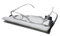 Argus Edle Damen Lesebrille Frauen Lesehilfe mit Strass +1,0 +1,5 +2,0 +2,5 +3,0 dpt. (+1,5 dpt., weiß)