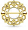 eeddoo Brustwarzen-Piercing Tribal Gold Edelstahl