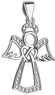 Sofia Milani - Ketten Anhänger 925 Silber - mit Zirkonia Steinen - Engel Flügel Design - 60294