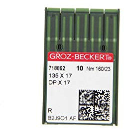 GROZ-BECKERT 10 Stück Nähnadeln Rundkopf und Spitze 135x17 für industrielle Nähmaschinen Nm. 160/23