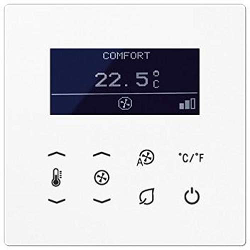 Thermostat für Ventilatorspulen, 2 Röhren, Weiß