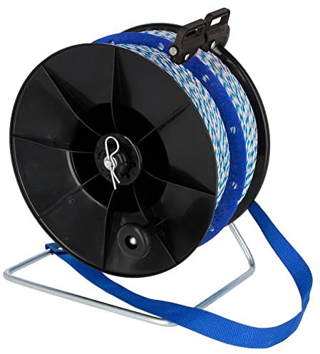 Kerbl Duo Haspel mit 2X 250m Litze blau/weiß