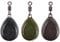 Shaddock 3Stk Flat Pear Bleie Gewichte Karpfenbleie Wirbelbleie 2oz/57g Angelblei Gewichte Karpfenangeln Bleisenkergewichte Angelausrüstung Set