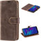 Mulbess Retro Handyhülle für Huawei Y6 2019 / Honor 8A Hülle Leder, Handmade Magnetische Klapphülle mit TPU Stoßfeste, Kartensteckplatz, Vintage Kaffee Braun