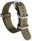BINLUN Uhrenarmband Nylon Dickes G10 Premium Ballistic Ersatz Armband Mehrfarbige Bänder für Herren Damen mit Heavy Duty 5 Ringe(20mm, Grünes Band Silber Schnalle)
