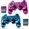 Manette sans fil pour PS2 Playstation 2 Dual Shock 2 – Bleu clair et violet clair