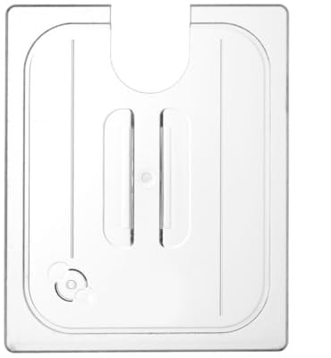 HENDI Gastronorm Deckel, mit Aussparung für HENDI Sous-Vide-Stick (221129), für Gastronormbehälter, temperaturbeständig von -40° bis 110°C, GN 1/2, 265x325mm, Polycarbonat