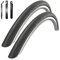 2 x Schwalbe Lugano 2 28 Rennradreifen Reifen Schwarz 700 x 23C (23-622) inkl. 3 Reifenheber