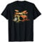 Grunge Rock Heavy Metal Punk Drummer Band Musik Drumsticks Vintage Schlagzeug T-Shirt für Schlagzeuger und Schlagzeugbegeisterte (Herren, Unisex Kinder) - Schwarz, Kurzarm, T-Shirt, S
