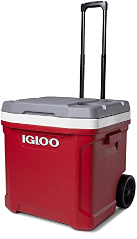 Igloo Latitude 60 Roller Nevera con Ruedas, 56 litros, Rojo