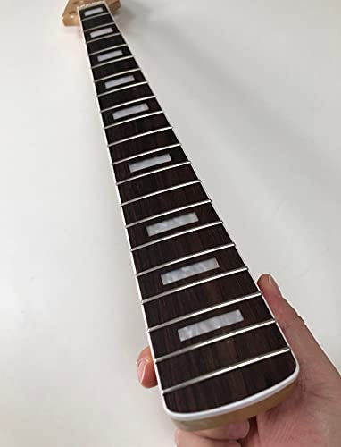 NC Manche de guitare basse à 5 cordes, érable, 20 frettes, échelle de 86,4 cm, touche en palissandre d'érable, finition brillante