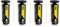 Dunlop Squash Ball Pro Double Yellow dot 12 Bälle in 4 praktischen Dosen