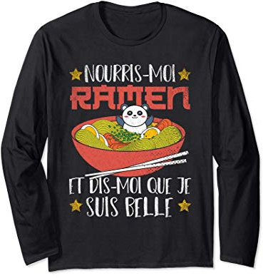 Cuisine Asiatique Nouilles Panda Animal Kawaii Bol De Ramen Manche Longue