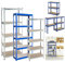 Étagère pour charges lourdes - 170 x 75 x 30 cm - 5 tablettes - Panneau MDF - Étagère de rangement pour cave, atelier, jusqu'à 875 kg - Design sans rainure - Bleu