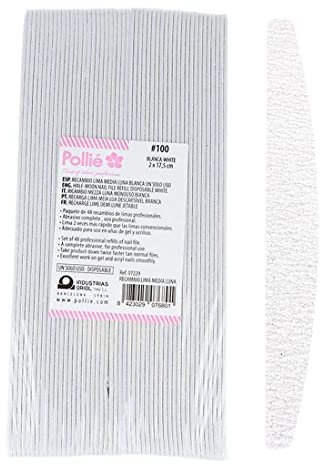 PACK 48 REC. LIMA MEDIA LUNA 100 BLANCA