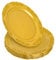 STACKABLES Goldene Speiseteller aus Hartplastik, 26 cm, rund, wiederverwendbar, Mehrzweck-Geschirr, 20 Stück