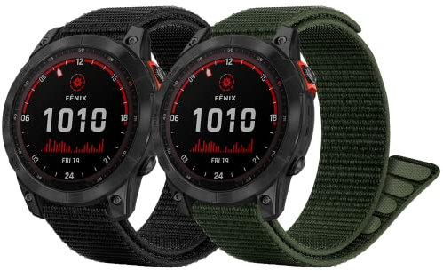 Songsier Fenix 7 Loop Armband Kompatibel mit Garmin Fenix 7 Solar/Garmin Fenix 7 Sapphire Solar/Fenix 6/Fenix 6 Pro/Fenix 5/Fenix 5 plus/Instinct/Forerunner 935/945/ Approach S60