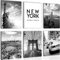 Novart Wandbilder - KEIN EXTRA RAHMEN BENÖTIGT - Wohnzimmer Büro - Bilder Modern New York City - Schwarz Weiss - N013165a