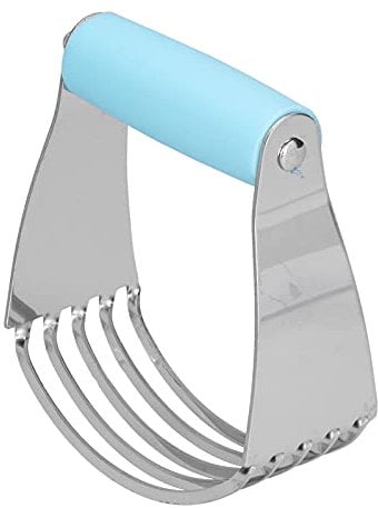 Zerodis Chef Dough Blender,Professional Pastry Cutter with Heavy Duty Stainless Steel Blades for Making Crisp and Fluffy Bread Crust Baking Cake Pastry (Blue)