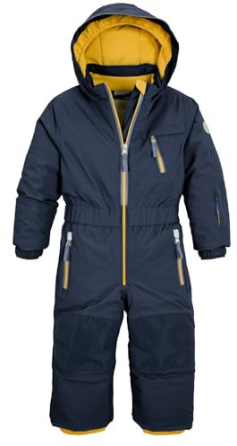 Killtec Unisex Kinder Fisw 31 Mns Onpc Skioverall/Schneeanzug mit Kapuze, wasserdicht, dunkelblau, 86-92