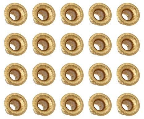 METALLIXITY Durch Loch Niete (M2x2mm) 100Stk Messing Plattiert Metall Hohle Niete Muttern - für PCB Platten Goldton