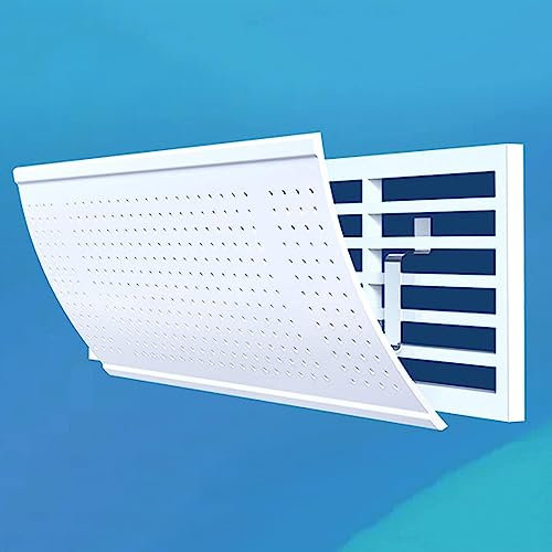 DXJ Deflector de aire acondicionado ajustable para aire acondicionado central registro y rejilla lateral, salida de aire acondicionado, deflector de soplado antidirecto, cubierta de guía de viento (40