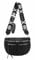 ITALYSHOP24 Damen Tasche Umhängetasche Brusttasche Muster Gürtel Bauchtasche Crossbody Gürteltasche Hüfttasche Crossover Bodybag Schultertasche Handytasche Leder Optik Blau