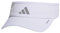 adidas Superlite Sport Performance Visier für Damen für Sonnenschutz und Outdoor-Aktivitäten, Weiß/Silber-Metallic/3.0