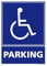 Panneau Parking Réservé Aux Handicapés Alu 2 Mm - 300 X 420 Mm Signalisation Rectangulaire Prépercée Avec Kit De Fixation Fabrication Française