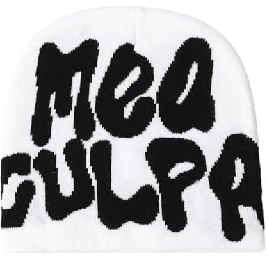 Y2k Slouch Beanie Unisex Mütze Cap Winter Knit Skater Hip Hop Strickmützen Baumwolle Lustig Spider Hut für Herren Damen Teenager Outdoor Bekleidung Accessoires Geschenk (E,Einheitsgröße)