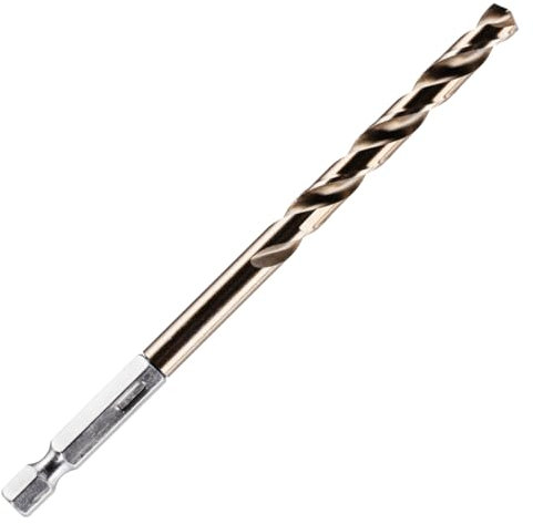 Rennie Tools - 6mm Hex Shank HSS Gold Cobalt Jobber Drill Bit For Stainless Steel, Hard Metals, Aluminium, Cast Iron, Copper. Twist Drill Bit Sets. 6mm Drill Bit Metric Drill