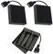 3 PCS 4 AA Battery Holder Case, 5V-6V USB Switch, Plastic Battery Storage Box with Wires, Battery Case Box Holder with On/Off Switch (Black)